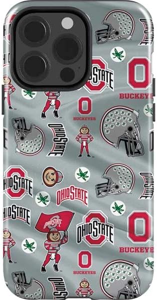 Skinit Impact Phone Case Compatible with iPhone 15 Pro - Officially Licensed Ohio State University Pattern Design