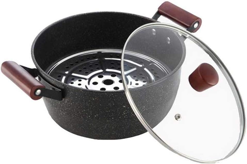 3pcs Set Non-Stick Iron Cooking Pots and Pans Set Korean Cookware for Table Hot Pot Soup Kitchen Cooking Pot with Cover Pot