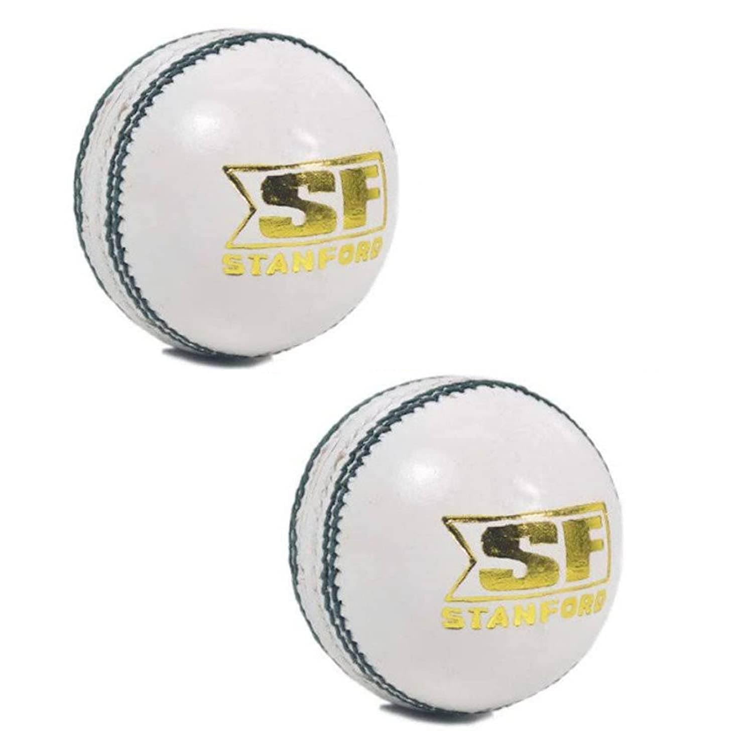 Hello sp SF Leather Cricket Ball (White), Pack of 2-picture-17
