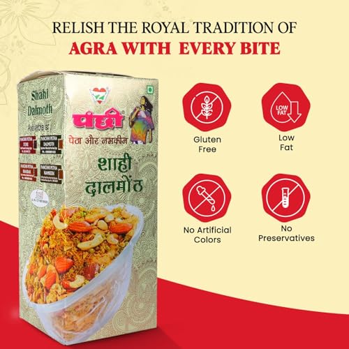 Image of Panchhi Ka Petha COMBO (1Kg Kesar Petha + 400g Shahi Dalmoth) - Original Agra Petha |Made with Premium Kesar Saffron (Since 1926), Dry Fruits & Spicy, Lentil Mix Indian Snack, Fresh & Tasty & Perfect