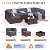 Poteban Patio Furniture Set, 7 Pieces Outdoor Modular Conversation Set Wicker Sectional Sofa for All Weather Rattan Patio Couch for Porch Garden Backyard Balcony Poolside (Grey)