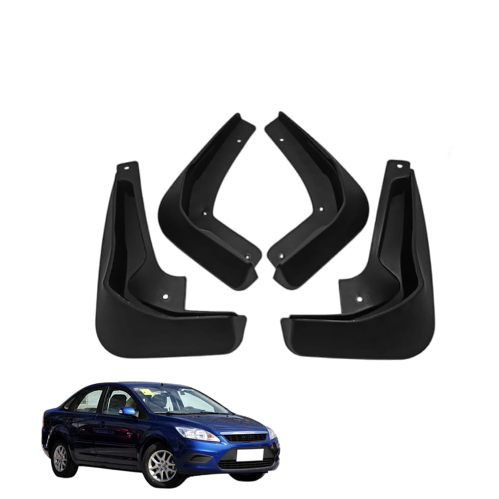 Amhvmu Normal 4Pcs Mud Flaps For Focus (Sedan) 2012-2018