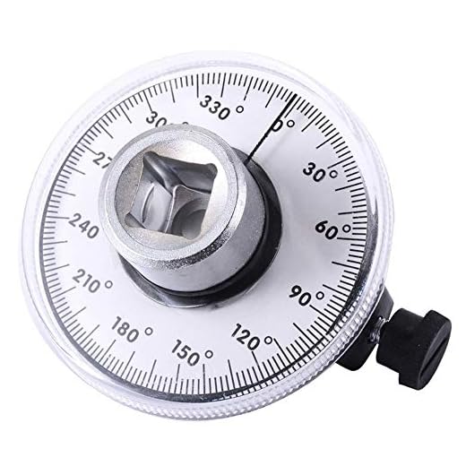 BSBMIEQM 1/2 Inch Torque Wrench Angle Gauge Tool,360° Adjustable 1/2" Drive Torque meter Wrench Set,Professional Measure Tool,Father's Day Gift