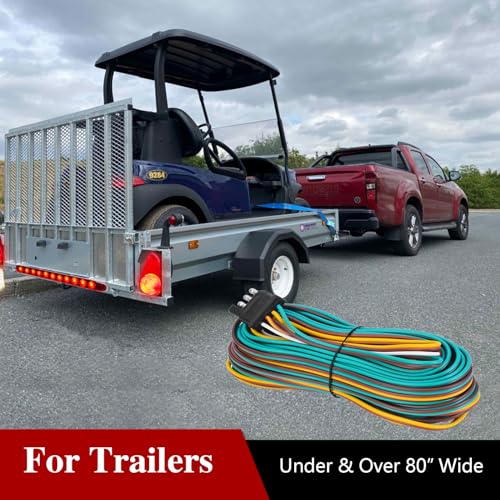 Image of LIMICAR 35FT 4 Wire Trailer Wire | Extended Wiring Length for Easy Routing, Secure Connections and Reliable Trailer Light Performance