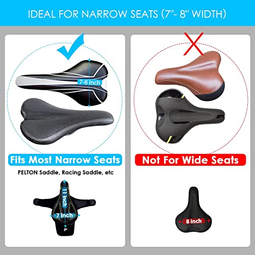 Acetho Bike Seat Cushion For Peloton - 11'' X 7'' Gel Padded Bike Seat Cover For Peloton Seat Cushion, Soft Comfort Bicycle Seat Cushion For Exercise Mountain Road Bike Saddle Fit Men & Women #TOP2