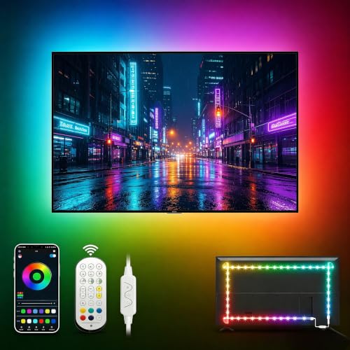 Image of LED Lights for TV,RGB TV Backlight Behind,21ft LED Lights