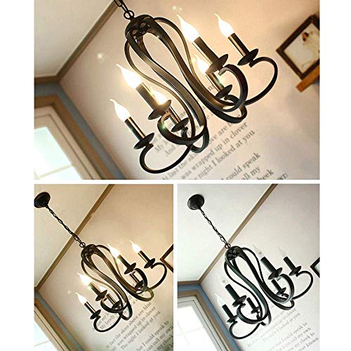 Lampe suspendue lustre en fer vintage design créatif pour couloir et îlot de cuisine