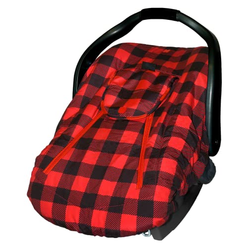 Image of Jolly Jumper Arctic Sneak-A-Peek - Red /Black Plaid