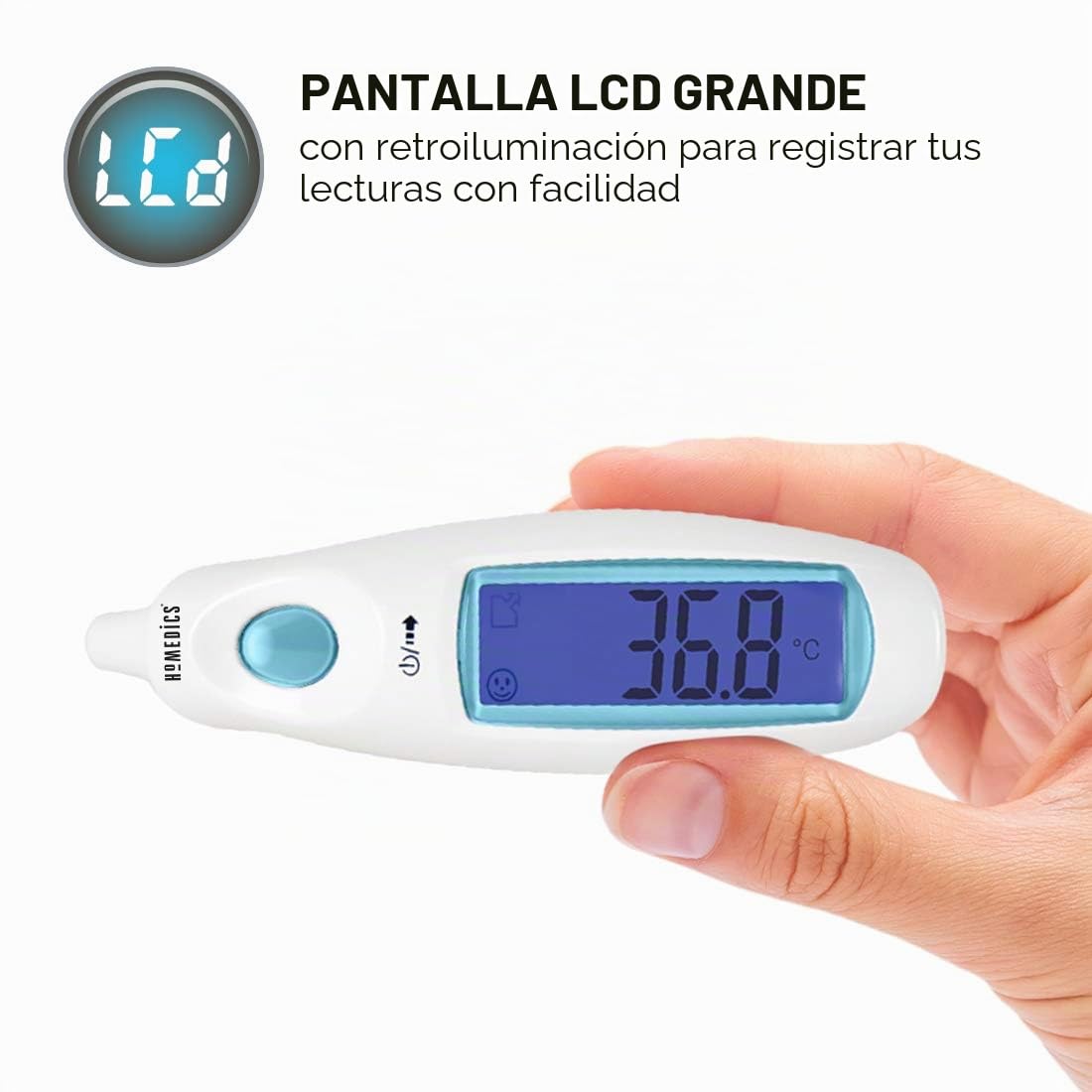 HoMedics TE-101-EU - Termómetro Digital Auricular De Oido
