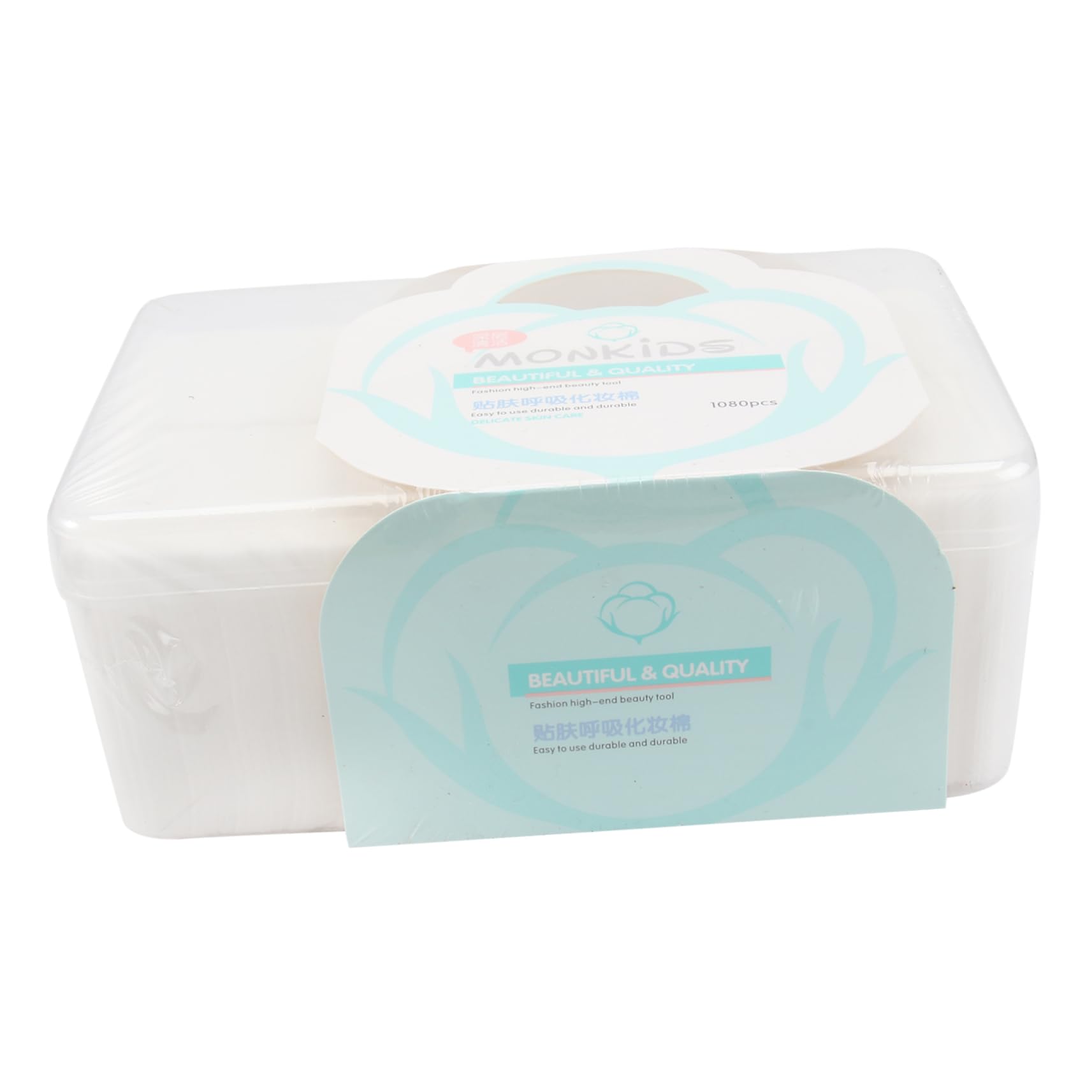 AUTSUPPL 1080pcs Reusable Makeup Pads Non-Woven Facial Pads for Face Nail Polish Removal Environmental Friendly Makeup Remover Cotton Rounds Women's Cosmetic Pad Random Style