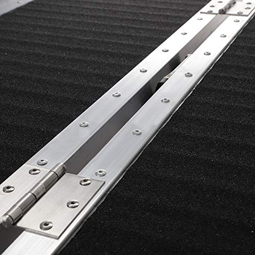 Mefeir 6' Wheelchair Ramp Threshold Portable Ramps 6ft for Home Steps Doorway Stairs Aluminum Handicap Metal House Mobile Porch Temporary Multifold Disable No-Slip Scooter Ramps - Thumbnail 2