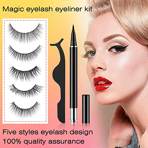 image for SEAPANHE Magnetic Eyelashes and Eyeliner Kit -Magnetic Eyelashes With 