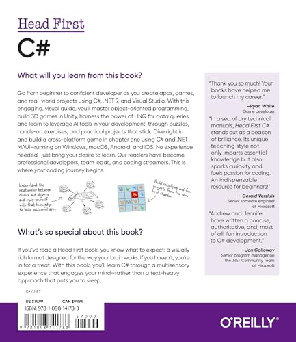 Image of Head First C#: A Learner's Guide to Real-World Programming with C# and .NET