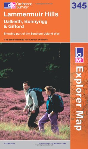 OS Explorer map 345 : Lammermuir Hills