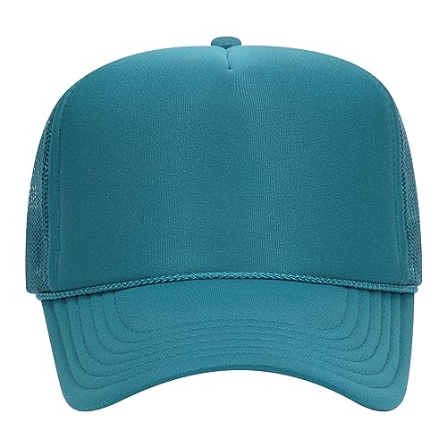 Image of OTTO Polyester Foam Front 5 Panel High Crown Mesh Back Trucker Hats in 97, Bulk, Wholesale