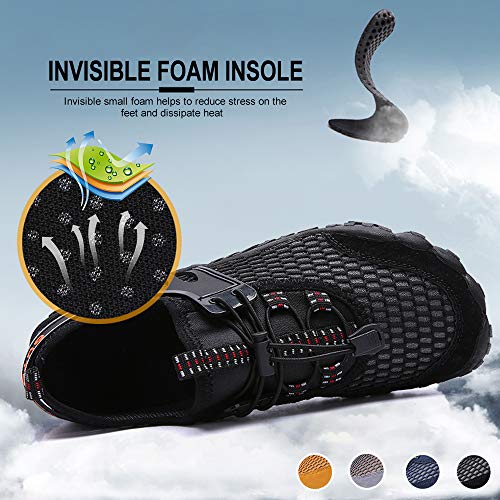 Ajcoflt Sapatos de água unisex respirável leve antiderrapante à prova de desgaste de secagem rápida