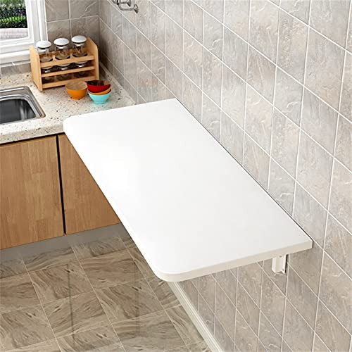 Escritorio plegable montado en la pared, estación de trabajo para computadora que ahorra espacio para el hogar, oficina, cocina, comedor, dormitorio, garaje, jardín, lavandería, mesa de hojas caídas