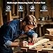 Jimtoiny 3D Multi-Angle Measuring Ruler, Professional 45 90 Degree Aluminum Alloy Woodworking Square Protractor, Miter Triangle Ruler, Precision Layout Measuring Tool Metric Construction Rulers