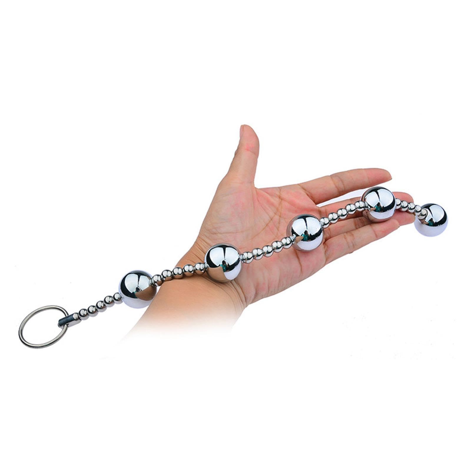 Plug anale Masturbatore con plug anale lungo in metallo, giocattoli erotici per adulti, prodotti per plug di testa da donna, macchina per il sesso, giocattoli sexy per adulti, perline anali in metallo