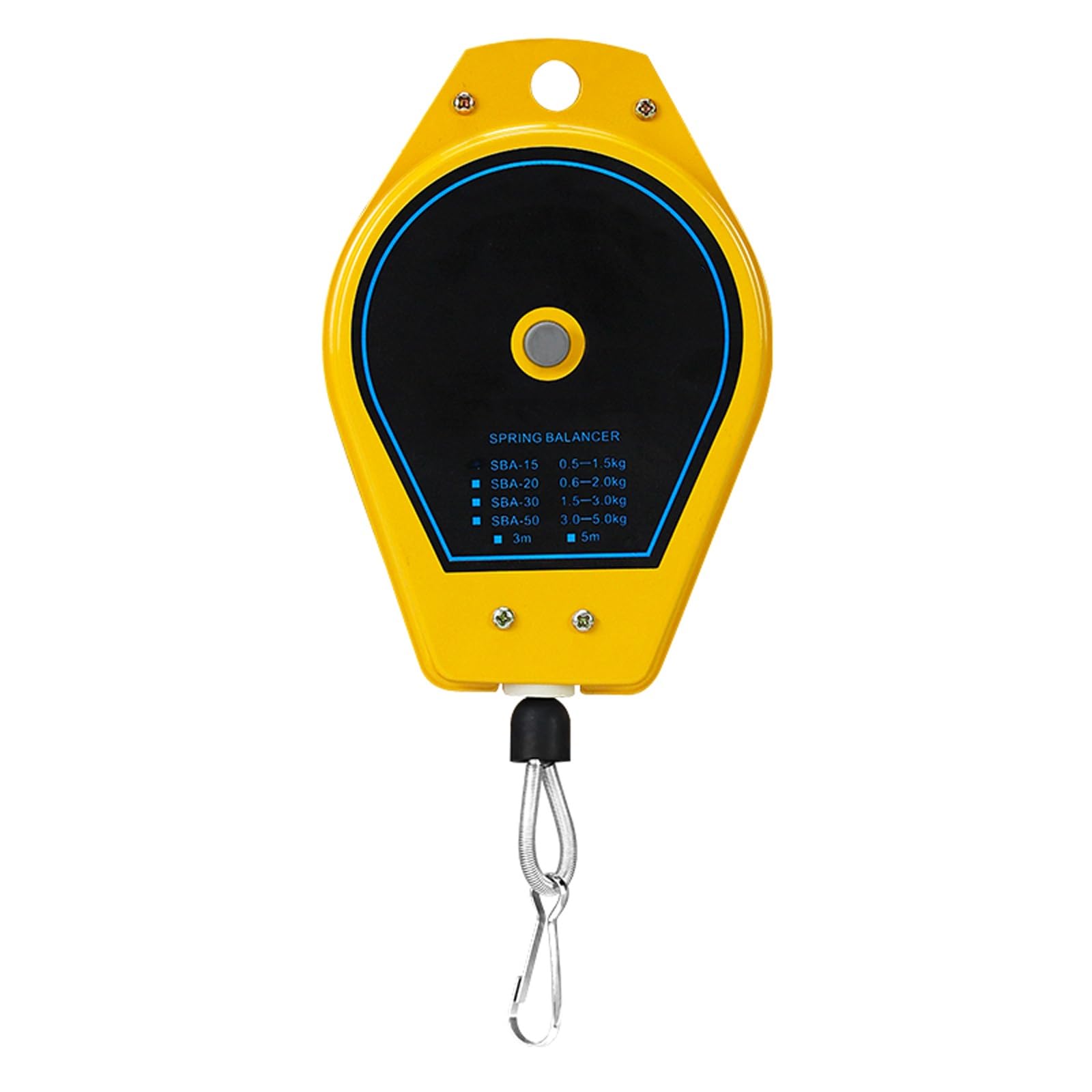 Rohcghc One Color Spring Balancer, Pring Balancer, Spring Retractable Tool, With 130Cm Cable And Alloy Safety Buckle, Metal And Rubber Material(0.5-1.5Kg)