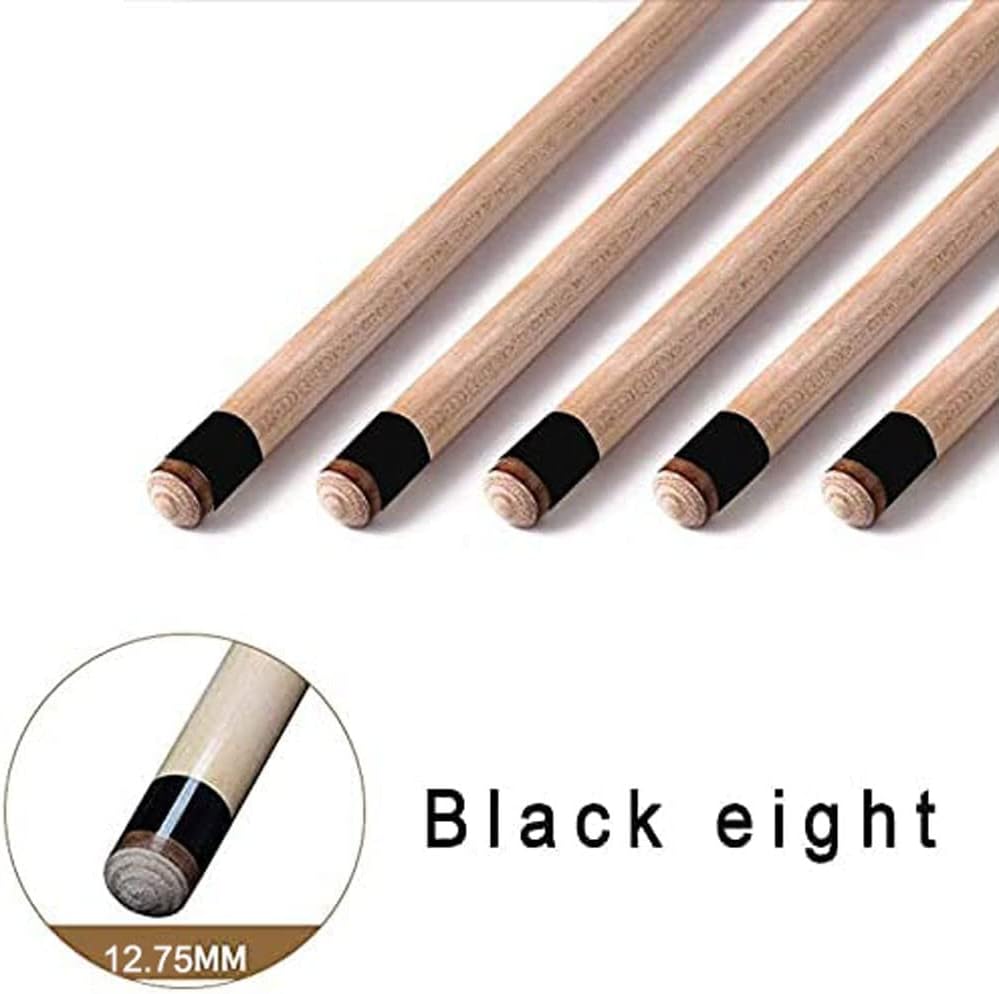 Pool Cue Billiard Stick Cue Tips 1/2 Maple Pool Cue 12.75mm Rigid Head, Easy Grip, Instant Burst, Irresistible, Great for Bars or Pool Halls EIIDJFF 230202(Color:B,Size:Barrel Set)