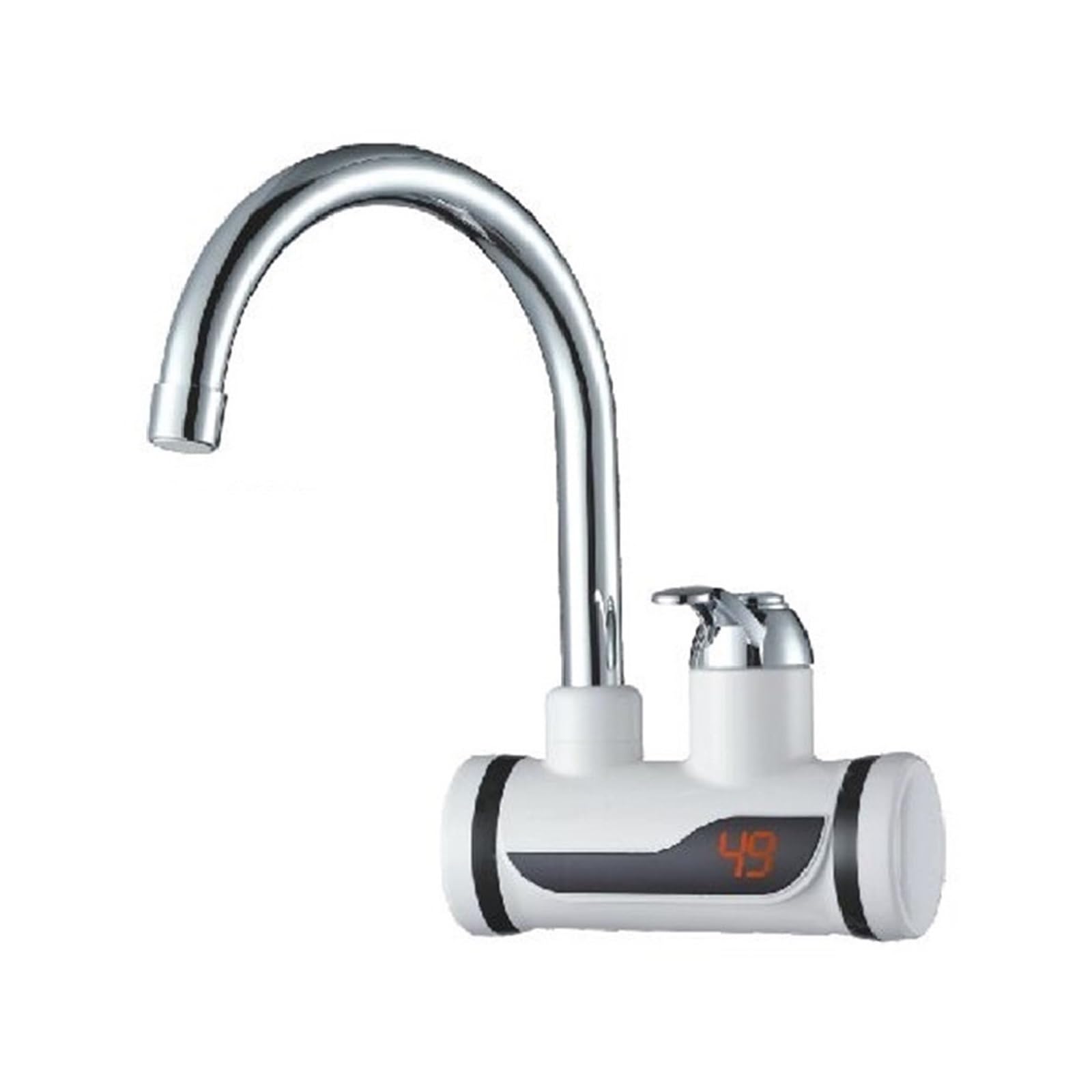 LNHHG Digital Display Instant Hot Water Tap,Tankless Electric Faucet,Kitchen Faucet Water Heater(Lateral inflow)
