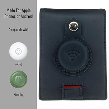 ◇ILLIGO◇ Apple Mini Card Back Black Amazon.com: typecase Slim Minimalist Airtag Card Wallet for