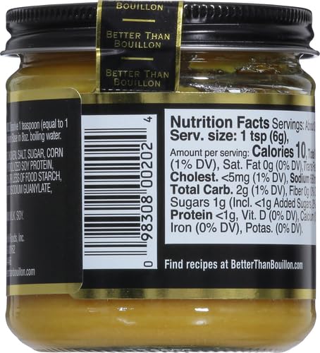 Better Than Bouillon Premium Roasted Chicken Base,Made with Seasoned Roasted Chicken,38 Servings,Blendable Base for Added Flavor,8-Ounce Jar,(Pack of 2) image 4