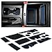 CupHolderHero for Ford Ranger 2019-2020 Custom Liner Accessories - Premium Cup Holder, Console, and Door Pocket Inserts 13-pc Set (SuperCrew - 5 Passenger) (Blue Trim)