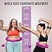 FIT ON FORM Infinity Weighted Hula Hoop for Adults Weight Loss - Smart Exercise Hola Circle Hoop for Women Abs Workout - 55 Inches