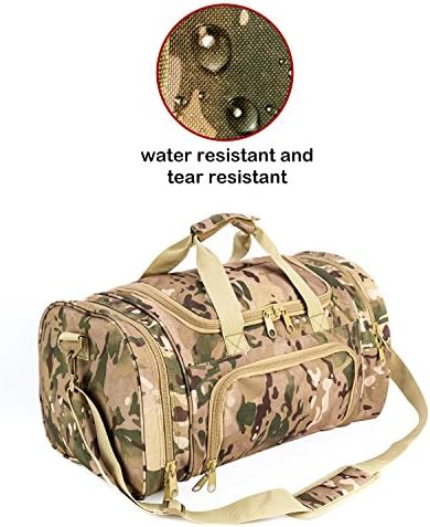 Military Tactical Duffle Bag Gym Travel hiking & trekking Sports Bag with Shoes Compartment 3 Military Tactical Duffle Bag Gym Travel hiking & trekking Sports Bag with Shoes Compartment