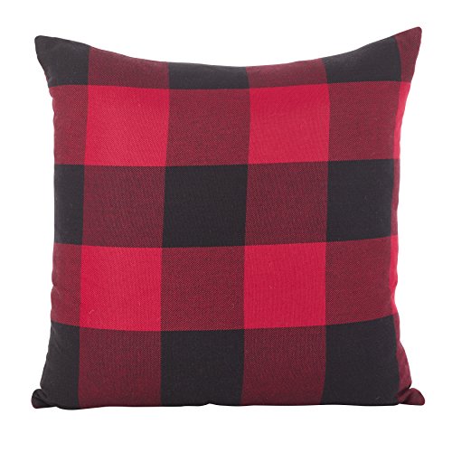 Occasion Gallery Red Holiday Buffalo Plaid Pillow - Cover (Filling NOT Included) 20