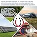 4 AWG Battery Cable 4AWG Gauge Pure Copper Battery Inverter Cables with 3/8 in Lugs Both Ends Power Inverter Wire Set for Automotive Solar Marine Boat RV Car Motorcycle Red and Black (9in)
