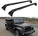 2 Pezzi Barre Portapacchi per Jeep Wrangler JK JL Unlimited 2007-2020, Barre Trasversali In Alluminio Personalizzata Barre Portatutto Portapacchi Car Roof Styling Accessories