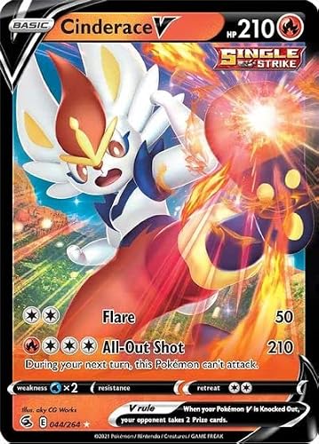 Cinderace V - 044/264 - Ultra Rare - Sword & Shield - Fusion Strike