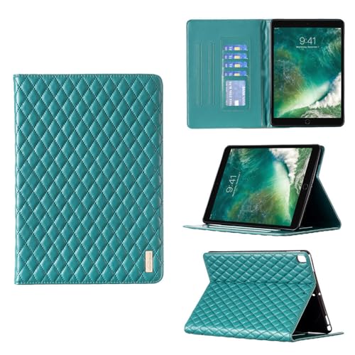 Étui en cuir iPad mini 6 chic vert foncé avec clapet magnétique haut de gamme