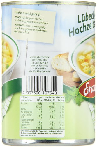 Erasco Lübecker Hochzeitssuppe, 0,39 l – Bild 6