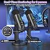 zealsound 2-in-1 USB Wireless Podcast Microphone Kit for PC/iPhone, Noise Canceling Plug & Play Condenser Mic for Solo/Dual Stream Gaming Recording ASMR TikTok on Mac/PS5, w/USB-C & Lightning Adapter #4