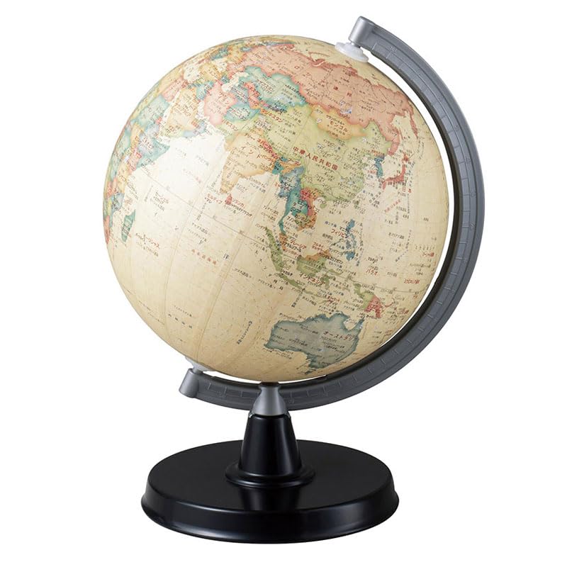 値引OK アメリカアンティーク 地球儀　毎日が世界旅行　デスクぴったりサイズ Amazon.co.jp: アンティーク 地球儀 6千万分の1 直径21cm 日本語表記