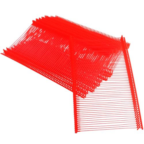 ZQIY 1000PCS Red Plastic Tag Cord Pins 50mm/2in Standard Label Fasteners for Shoes Belts Clothing Price Tag Gun Pins