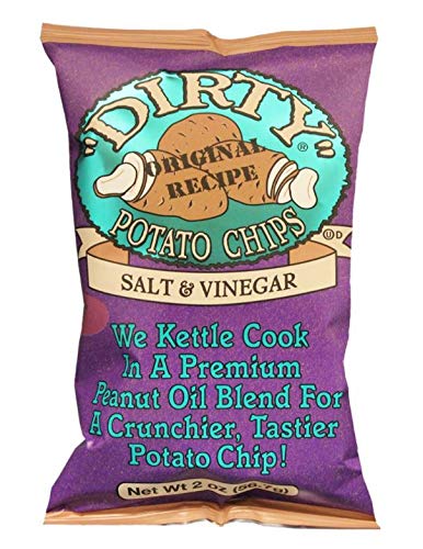 Dirty Potato Chips, Salt and Vinegar Bags, 2 Ounce