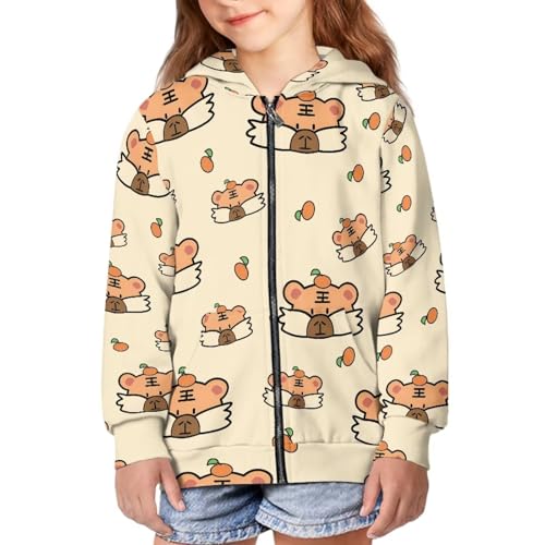 Fashion Kids Zip Up Hoodies for Boys Girls Fall Long Sleeve Zip Up Hooded Sport Sweatshirt for 6-14 Y 5