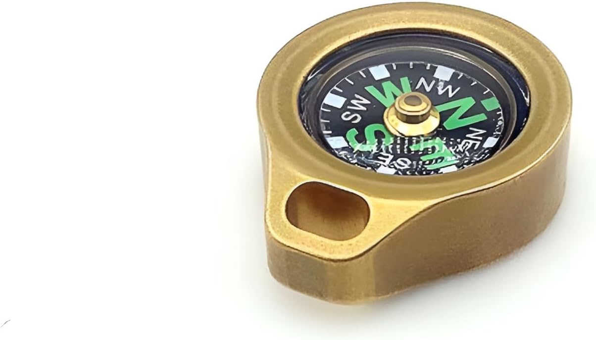 Dr.Metalleung Pocket Brass Compass EDC Orienteering