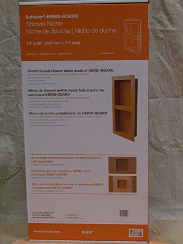 Schluter KERDI-Board-SN: Shower Niche (with Shelf) 12"x28" (1)
