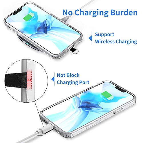 Image of OUTXE Phone Lanyard - 4x Pads, 1x Adjustable Neck Strap, 1x Wrist Strap, Nylon Phone Lanyard Compatible with All Smartphone