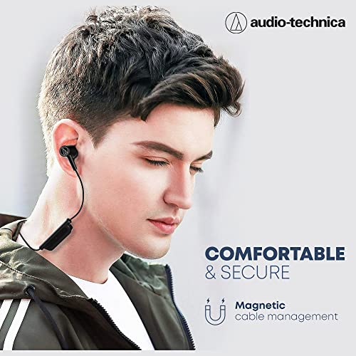 AudioTechnica Wireless Headphones with 200 Hours Standby Time, InEar Bluetooth Neckband with