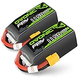 OVONIC 100C 6S 1150mAh 22.2V LiPo Battery for RC FPV Racing Drone Quadcopter - XT60 Plug（2pcs）