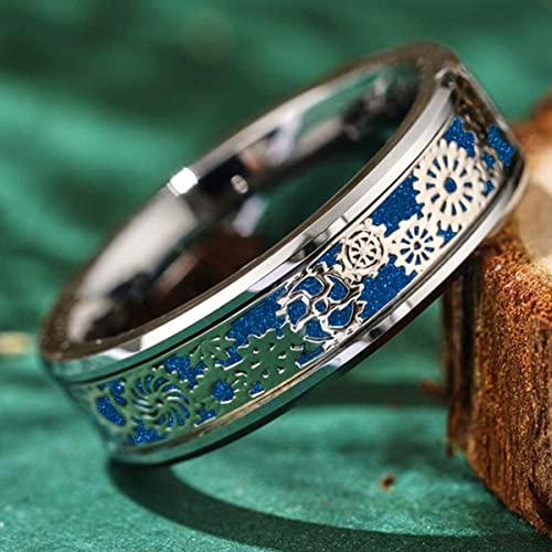 Steampunk Gear Wheel Stainless Steel Band Ring