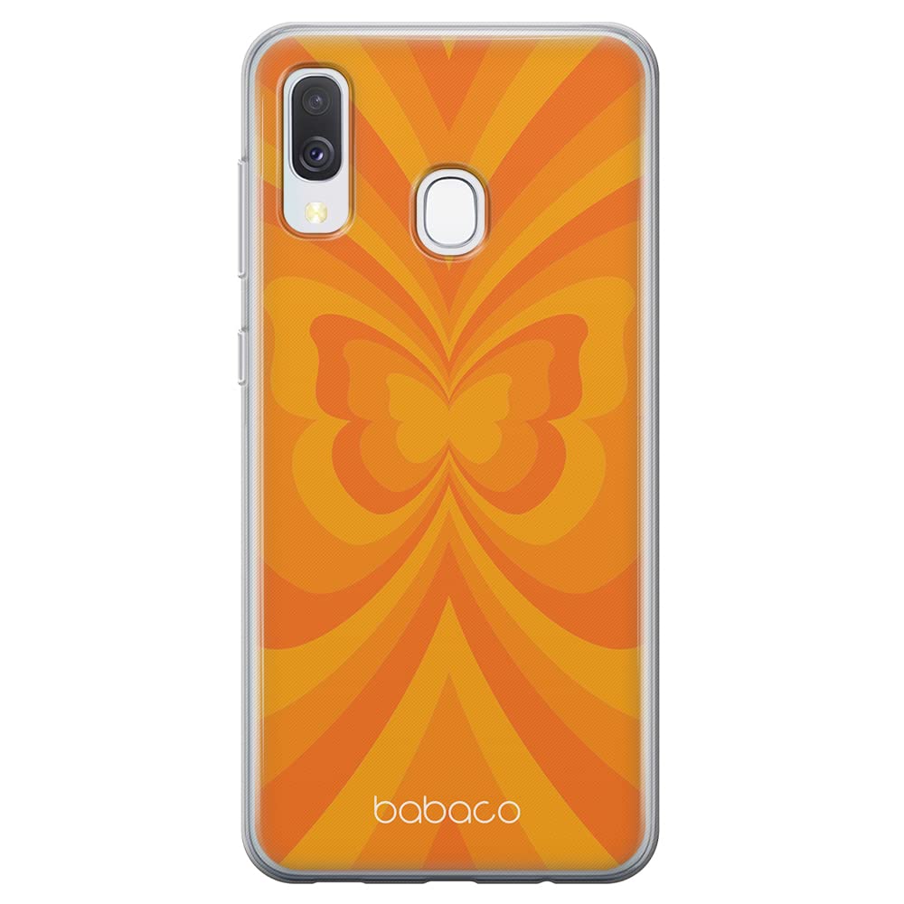 Babaco ERT GROUP mobile phone case for Samsung A40 original and officially Licensed pattern Butterflies 001 optimally adapted to the shape of the mobile phone, case made of TPU