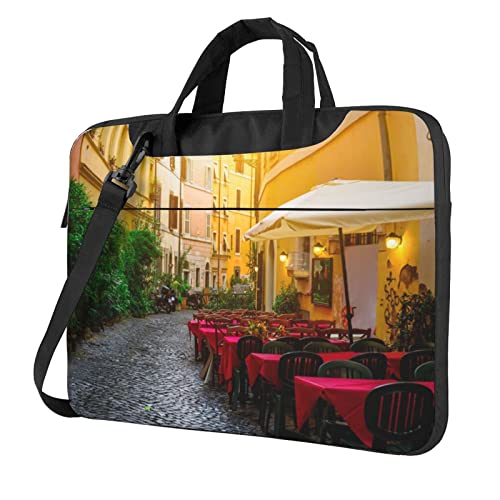 Sacoche à bandoulière pour ordinateur portable 13 à 15.6 pouces Italian Old Street en toile grise